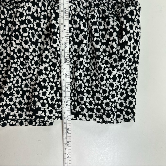 NWOT Bershka Floral Day Dress Juniors Medium 3/4 Sleeve Stretch Elastic Mini - Picture 10 of 11